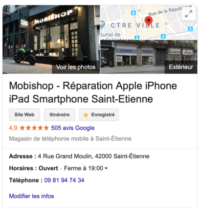 mobishop reparation apple smartphone saint-etienne boutique
